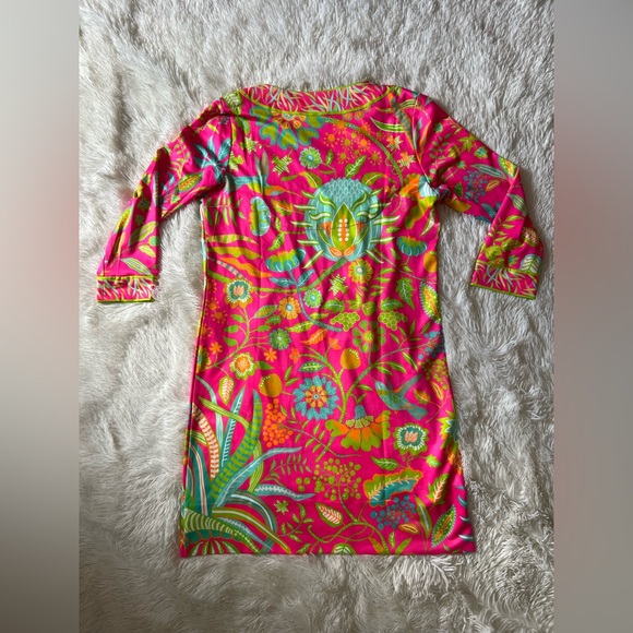 Gretchen Scott Designs Pink and Green Floral Dress - Picture 3 of 8